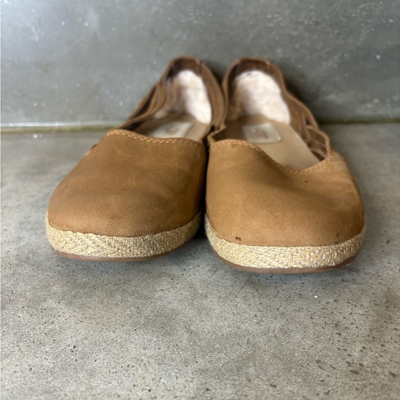 Ugg Tippie Slip On Cicily Chestnut Flat Suede Women’s Size 8 Tan Nubuck - Picture 6 of 11